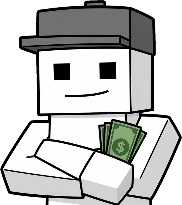 Tony with his arms crossed, holding cash